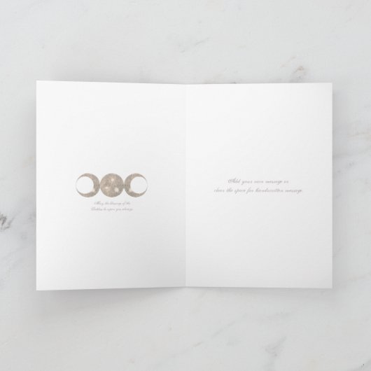 魔法使いのきちんとした三重の月の女神 カード (内部)