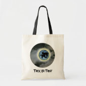 魔法使いのほうきの柄の満月のハロウィンのトートバック トートバッグ (正面)