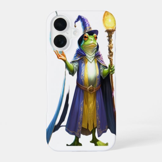 魔法使いのカエル iPhone 16ケース (裏面)