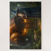 魔法使いのカタツムリの貝殻のコテージ 魔法の森 1014 ピース ジグソーパズル (縦)