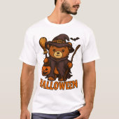 魔法使いのクマのハロウィンTシャツ🧙‍♀️🧙‍♀️ Tシャツ (正面)
