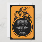 魔法使いのクリスタル・ボールのハローウィンパーティの招待状 招待状 (正面)