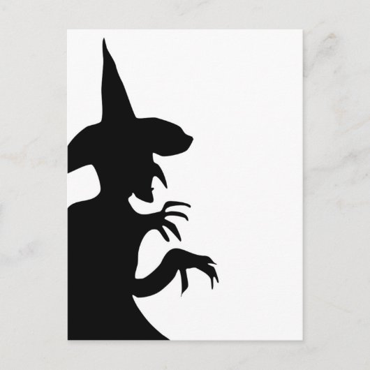 魔法使いのシルエット ポストカード (正面)