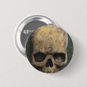 魔法使いのスカル 缶バッジ (正面&裏面)