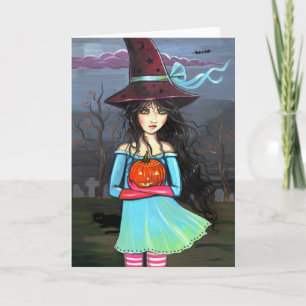 魔法使いのハロウィンカードメッセージカード カード