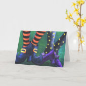 魔法使いのハロウィンカード カード (黄色い花)