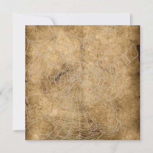 魔法使いのハローウィンパーティの招待状 招待状 (裏面)