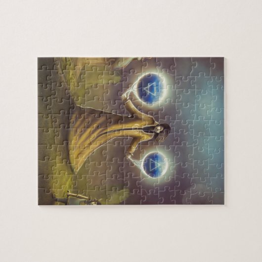 魔法使いのファンタジーの魔法 ジグソーパズル (横)