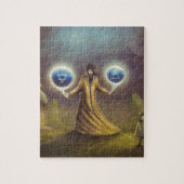 魔法使いのファンタジーの魔法 ジグソーパズル (縦)