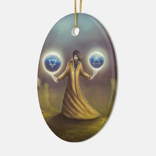 魔法使いのファンタジーの魔法 セラミックオーナメント (左)