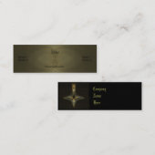 魔法使いのボトルの抽象美術 スキニー名刺 (正面/裏面)