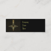 魔法使いのボトルの抽象美術 スキニー名刺 (裏面)