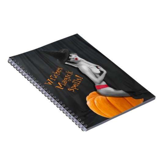 魔法使いのマジックの綴りの綴りの本のノートジャーナル ノートブック (右側)