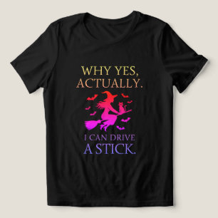 魔法使いのマニュアル車 Funny Women's Halloween Party トライブレンドTシャツ