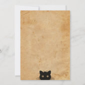 魔法使いのヴィンテージのハローウィンパーティの招待状 招待状 (裏面)