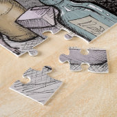 魔法使いの一服のキャビネットのパズル ジグソーパズル (側面)