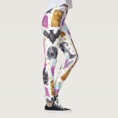 魔法使いの一服の水彩画のハロウィンのレギンス レギンス (右)