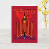 魔法使いの友人の10月の雑誌 カード (黄色い花)