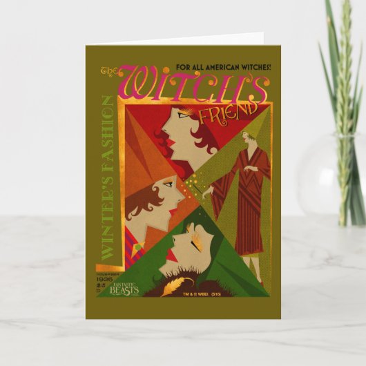 魔法使いの友人の11月の雑誌 カード (正面)