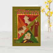 魔法使いの友人の11月の雑誌 カード (黄色い花)