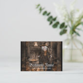 魔法使いの呪文で呼び出す綴り1のファンタジーの名刺 名刺 (スタンド正面)