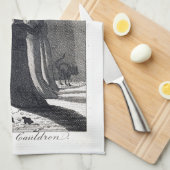 魔法使いの大がまの台所タオル キッチンタオル (四つ折り)