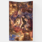 魔法使いの子猫のバナー 横断幕 (縦)