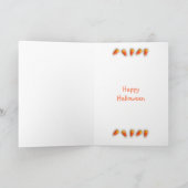 魔法使いの家のハロウィン幽霊のよく出るなカード カード (内部)