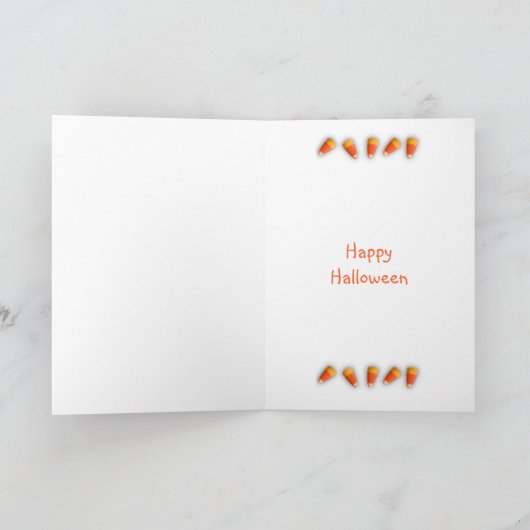 魔法使いの家のハロウィン幽霊のよく出るなカード カード (内部)