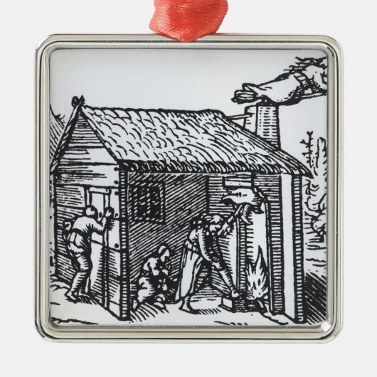 魔法使いの家1579年のインテリア メタルオーナメント (正面)