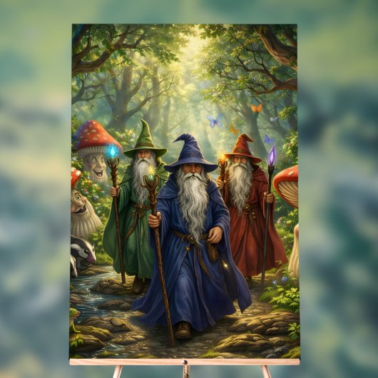 魔法使いの巡礼　神秘に満ちた魔法の森の高解像度 アクリルサイン (ニュートラル)