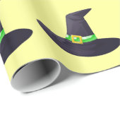 魔法使いの帽子のハロウィンの包装紙 ラッピングペーパー (ロールコーナー)