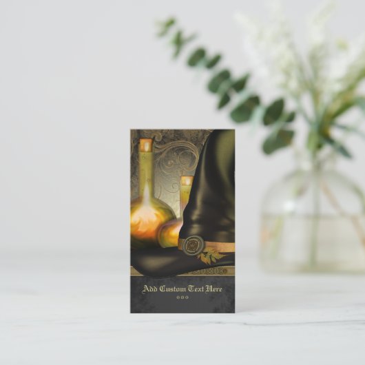 魔法使いの帽子の社会的なプロフィールカード 名刺 (スタンド正面)