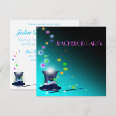 魔法使いの帽子 バチェラーパーティーの招待状 招待状 (正面/裏面)