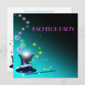 魔法使いの帽子 バチェラーパーティー招待状 招待状 (正面/裏面)