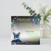 魔法使いの帽子 誕生日パーティー招待状 招待状 (スタンド正面)