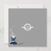 魔法使いの帽子 誕生日パーティー招待状 招待状 (裏面)