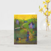 魔法使いの方法メッセージカード カード (黄色い花)