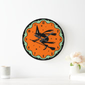 魔法使いの柱時計を飛ばすヴィンテージ ラージ壁時計 (ホーム)