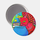 魔法使いの猫 マグネット (正面/裏面)