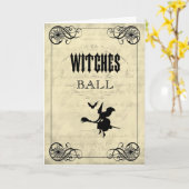 魔法使いの球ハロウィン カード (黄色い花)