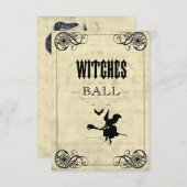 魔法使いの球ハロウィンRSVP 出欠カード (正面/裏面)