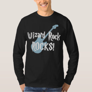 魔法使いの石は暗いワイシャツを揺すります Tシャツ