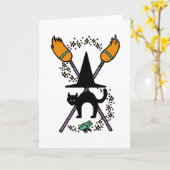 魔法使いの紋章付き外衣 カード (黄色い花)