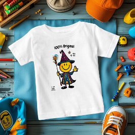 魔法使いの絵文字 - 面白くてカラフルな全身デザイン ベビーTシャツ