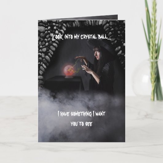 魔法使いの誕生日の願い カード (正面)