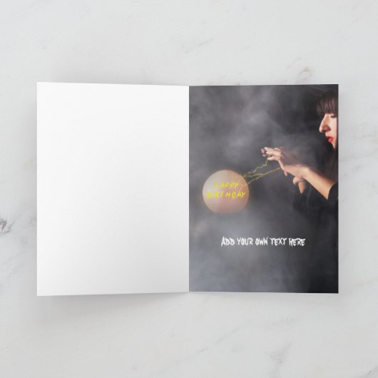 魔法使いの誕生日の願い カード (内部)