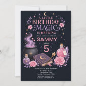 魔法使いの誕生日パーティー 招待状 (正面)