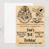 魔法使いの誕生日招待状 招待状 (正面/裏面)