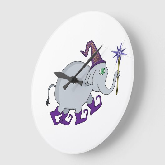 魔法使いの象 ラージ壁時計 (傾斜)